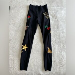 Ultracor patchwork black leggings XS Ultra high